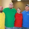 Darren Cook, Kenny Smith, Beth Smith, Mike Begley at the Friday Night Mixed League pot luck dinner.