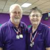 Margaret and Fred Tilsley Doubles 1st place in their division at the 2017 KY SR State Games