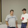 Doug Neeley and Robert Richmond at the Friday Night Mixed League pot luck dinner.